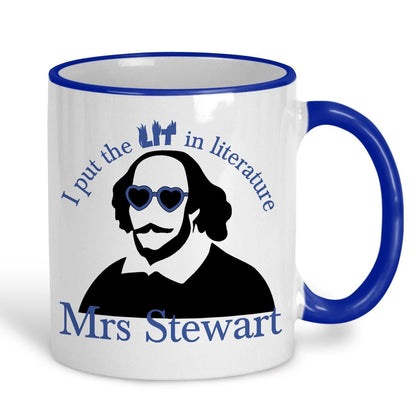 Shakespeare English Literature Teacher Personalised Ceramic Mug