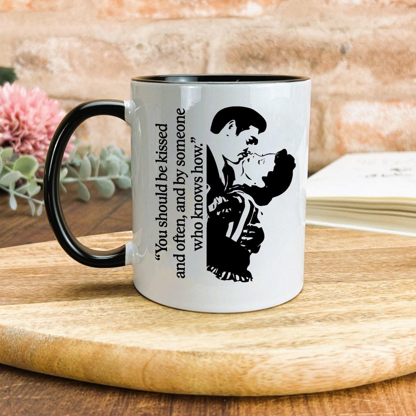 Gone With The Wind You Should Be Kissed Love Valentine's Day Girlfriend Boyfriend Mug