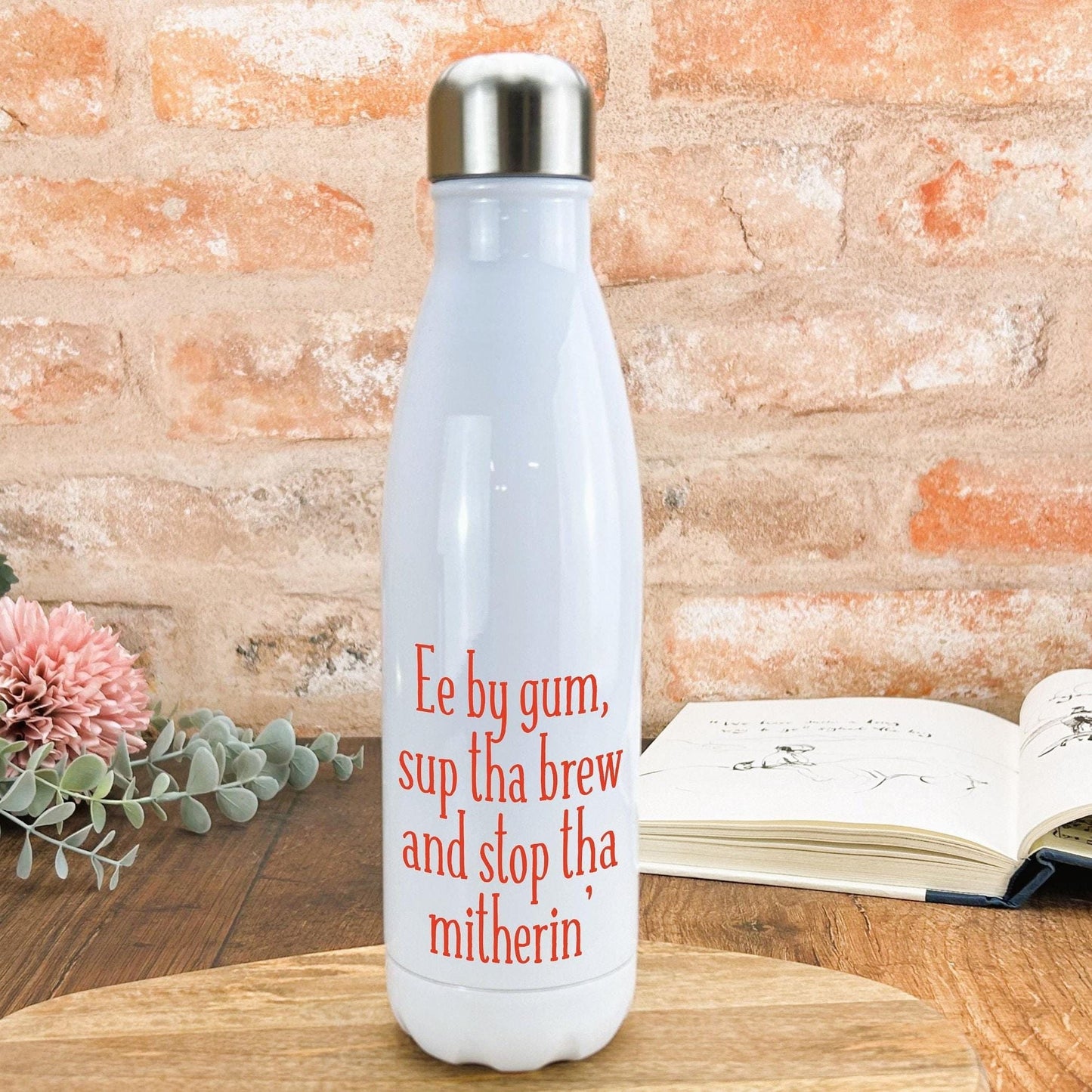 Ee By Gum Yorkshire Dialect - Personalised Water Bottle