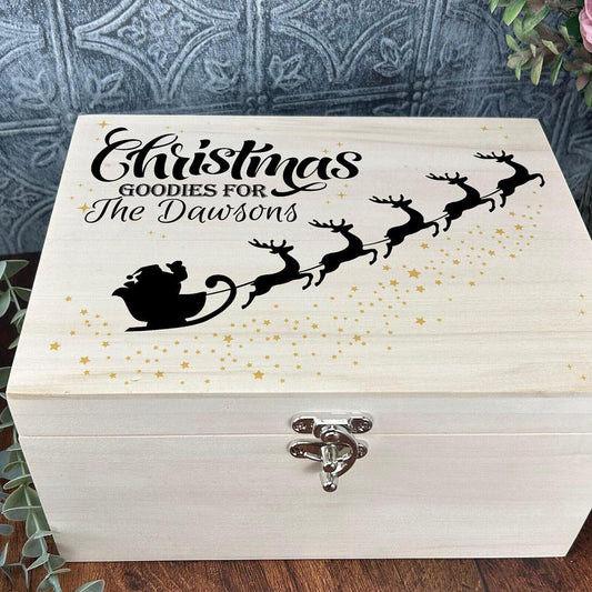 Santa Sleigh Goodies Personalised Christmas Eve Gift Box