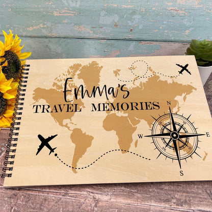 Travel Memories Map - Personalised Travelling Holiday Memories Book - Gap Year Gift