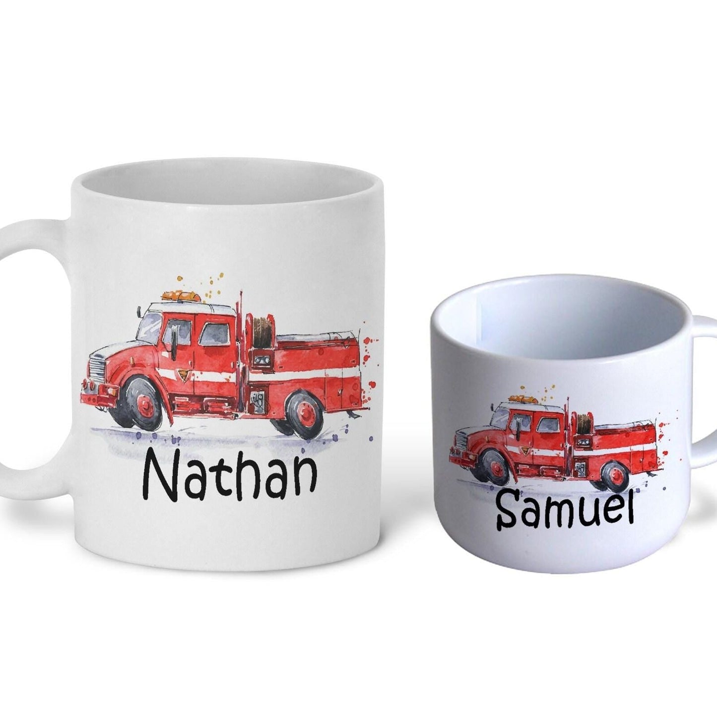 Fire Engine Truck Children's Personalised Mug Unbreakable Kids Toddler Child Safe