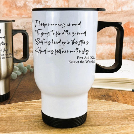 First Aid Kit Band King of the World Travel Mug Personalised