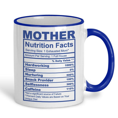 Mother Nutrition Facts Ceramic Mug
