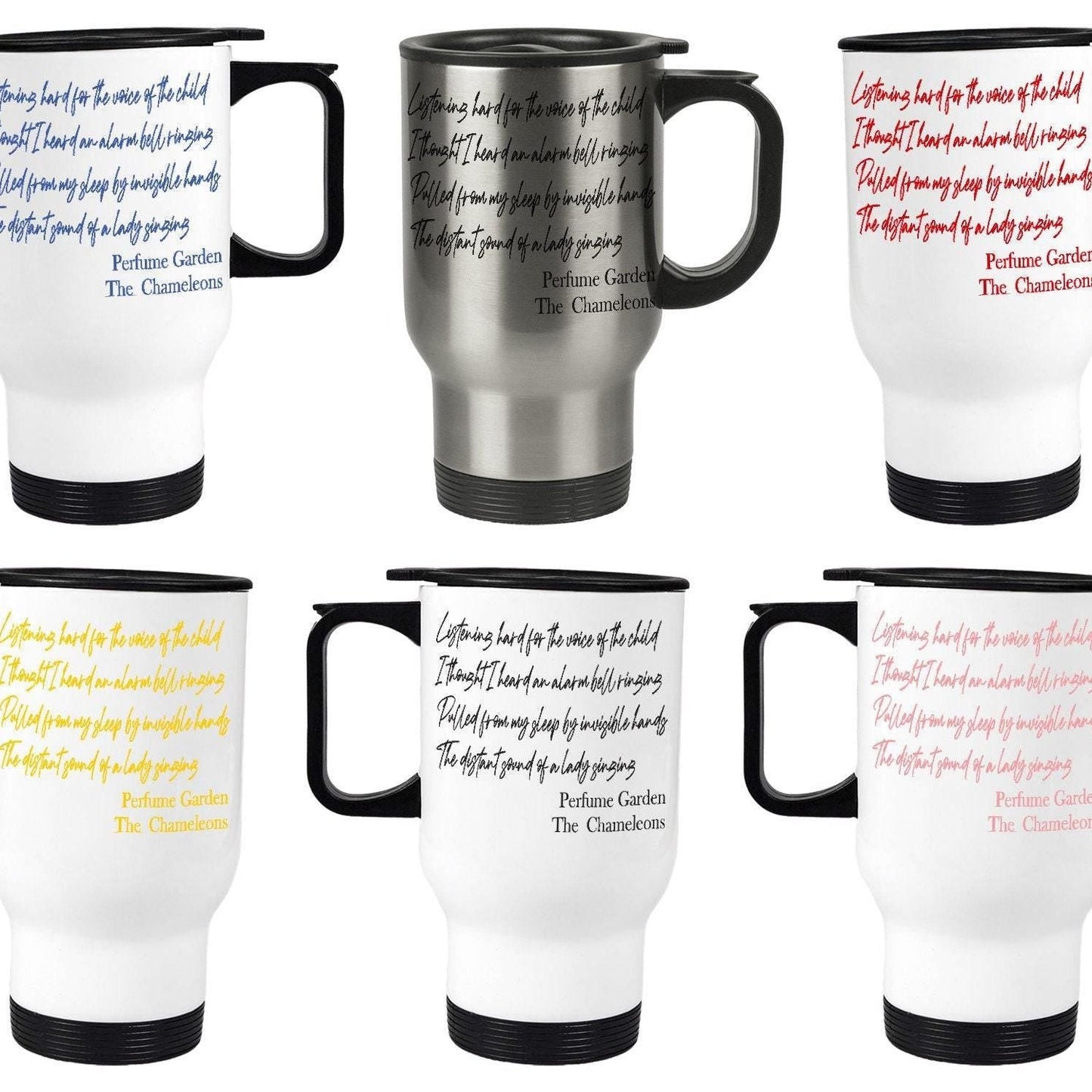 The Chameleons Perfume Garden Music Lyrics Travel Mug Personalised Gift