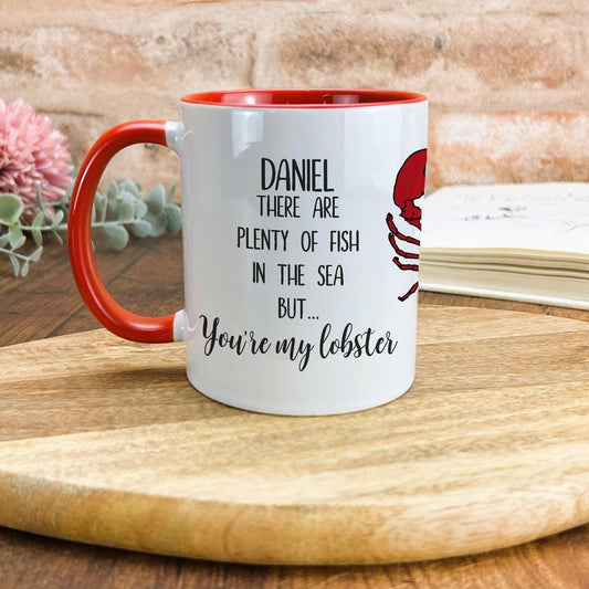 You're My Lobster Personalised Valentines Day Ceramic Mug