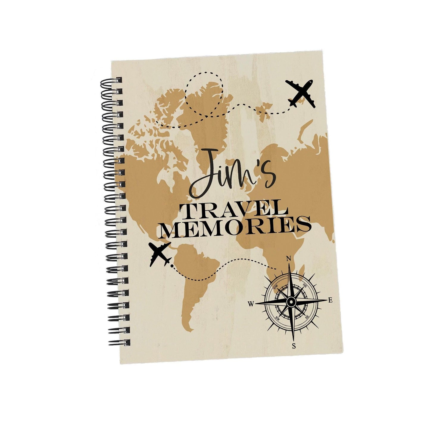 Travel Memories Map - Personalised Travelling Holiday Memories Book - Gap Year Gift