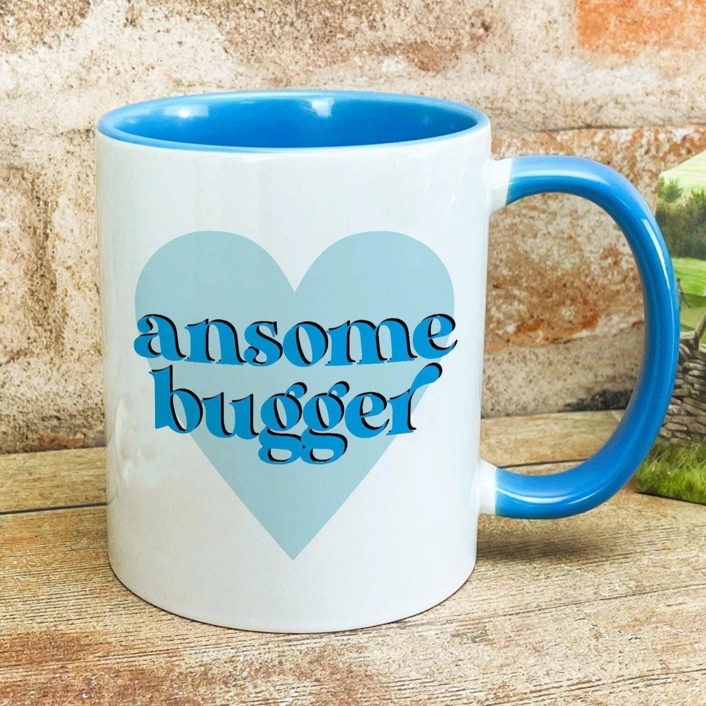 Ansome Bugger Yorkshire Dialect - Personalised Ceramic Mug