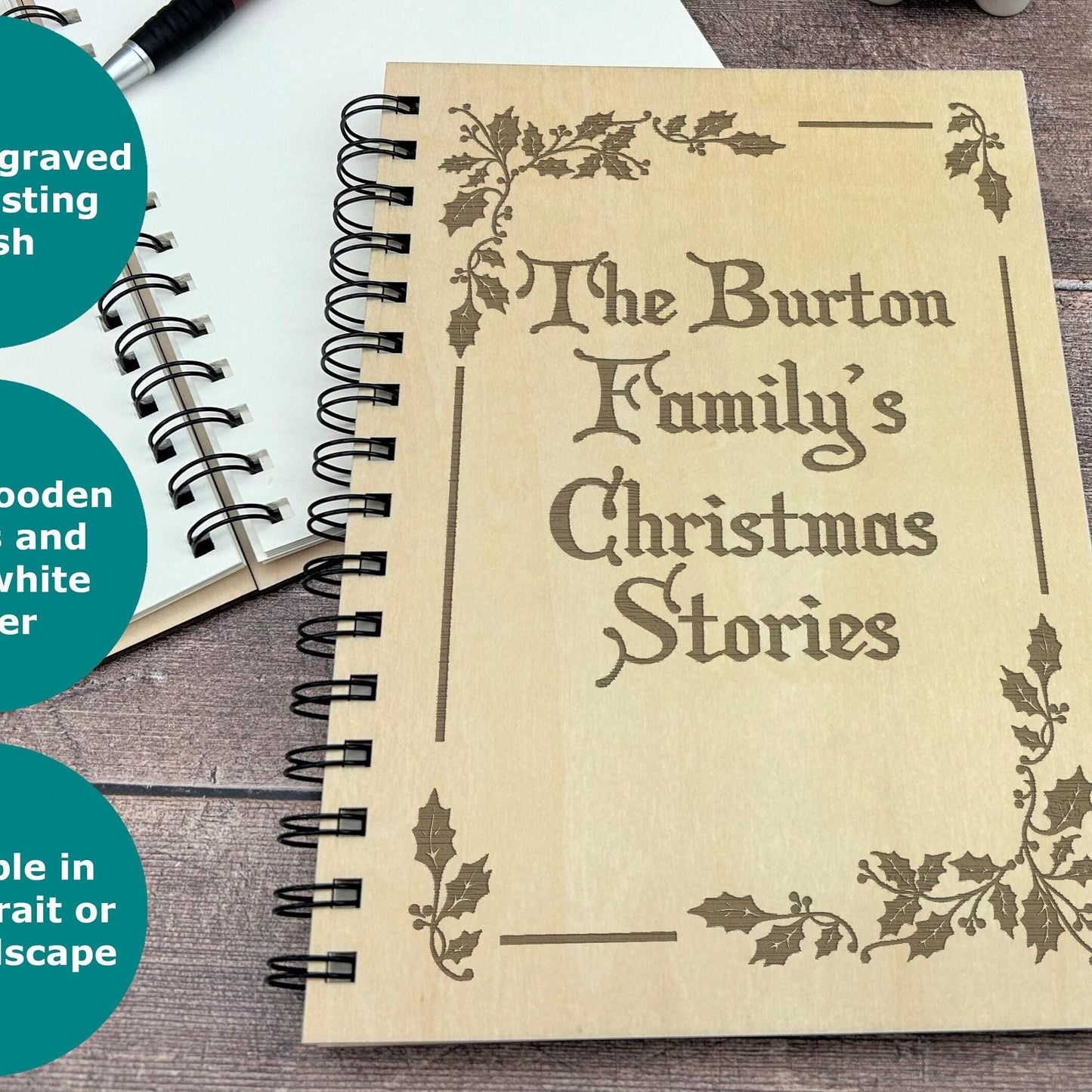 Christmas Memory Book - Family XMAS Photo Personalised Gift