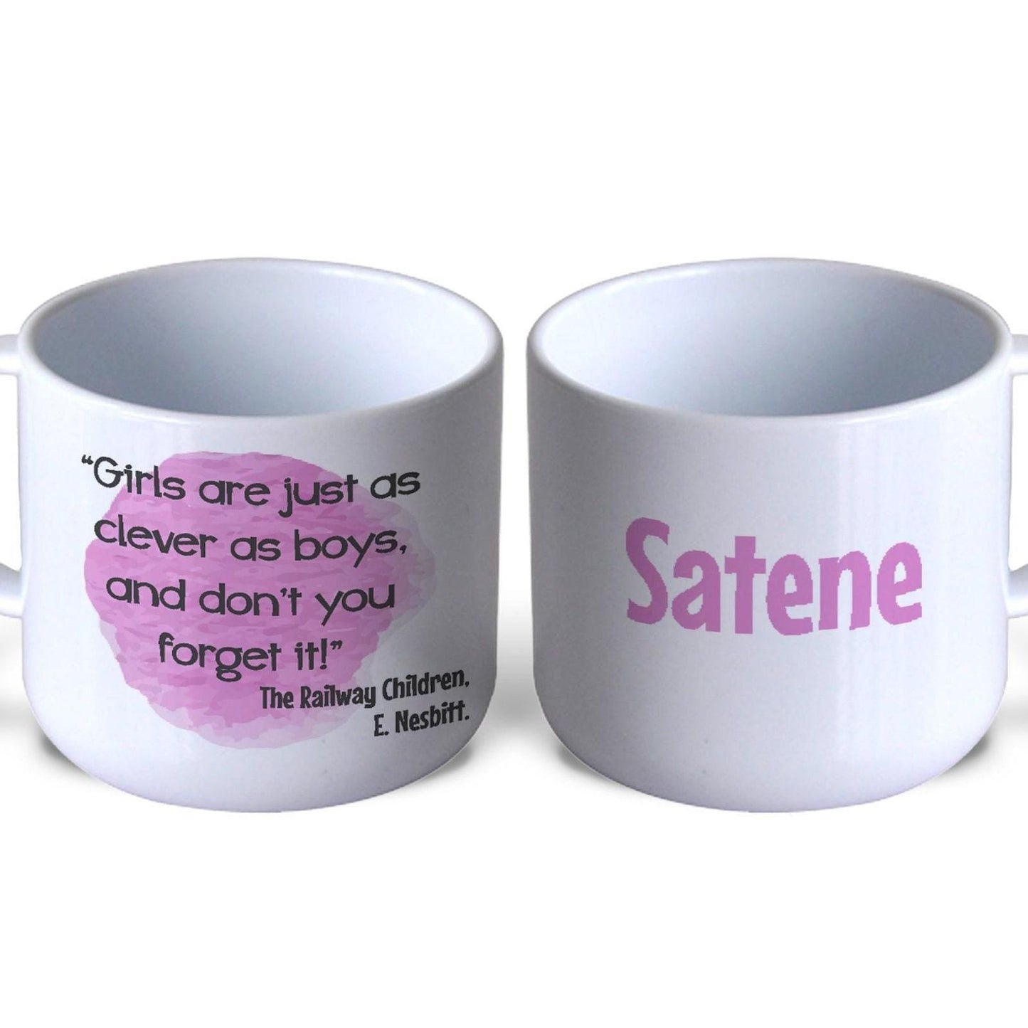 The  Railway Children Feminist Quote Literature Personalised Gift Mug Polymer First Unbreakable
