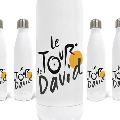 Le Tour De France Personalised Water Bottle Cycling Gift Cyclist Bike Bicycle