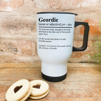 Geordie Definition - Newcastle Geordie Dialect - Personalised Travel Mug