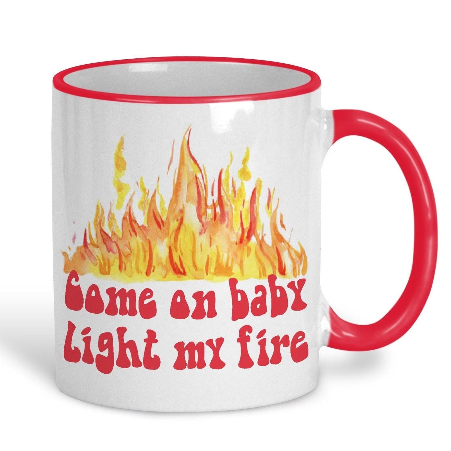 The Doors Light My Fire Music Lyrics Personalised Ceramic Mug