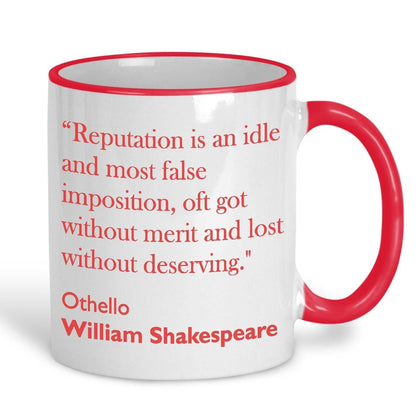 William Shakespeare Othello Literary Quote Mug