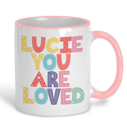 You Are Loved Personalised Mug Valentine's Day Boyfriend Girlfriend Gift Partner