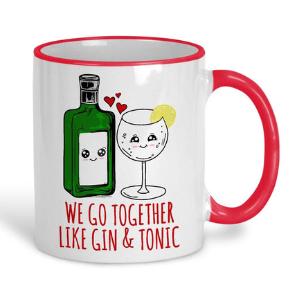 Gin & Tonic We Go Together Funny Personalised Mug