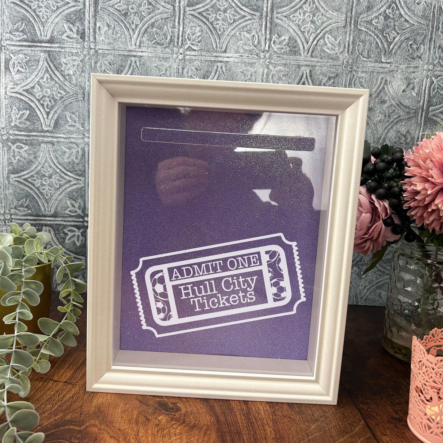 Football Match Ticket Box - Personalised Gift - Tickets Memory Storage Box - Premier Champions League