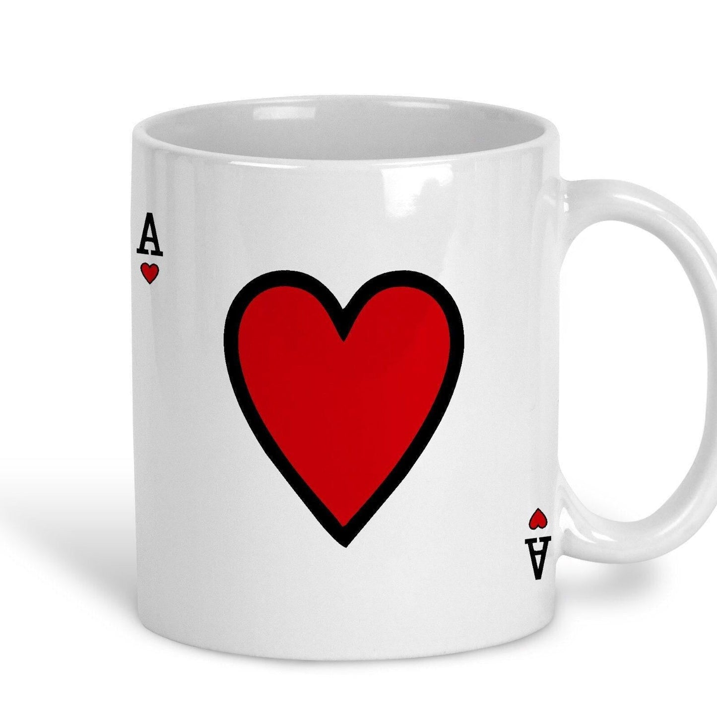 Ace of Hearts Playing Card Design Personalised Ceramic Mug