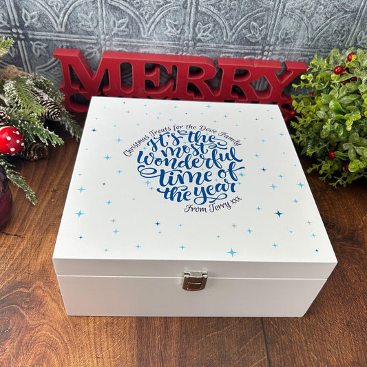 Most Wonderful Time of the Year - Christmas Eve Treats Box - Personalised Gift