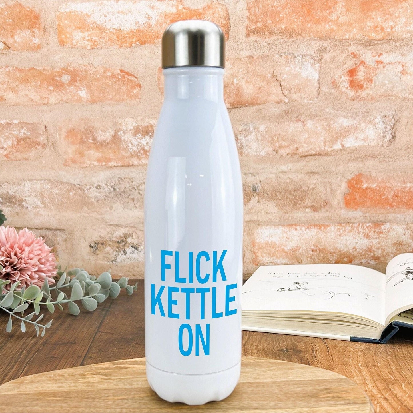 Flick Kettle On Yorkshire Dialect - Personalised Water Bottle