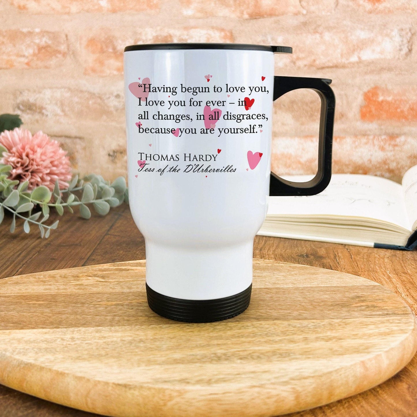 Tess of the D'Urbervilles Thomas Hardy Book Quote Valentine's Day Travel Mug Personalised Gift