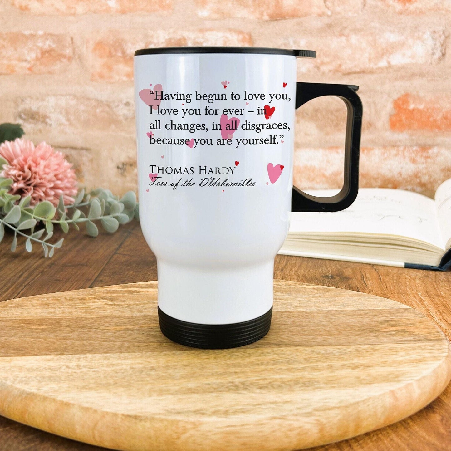 Tess of the D'Urbervilles Thomas Hardy Book Quote Valentine's Day Travel Mug Personalised Gift