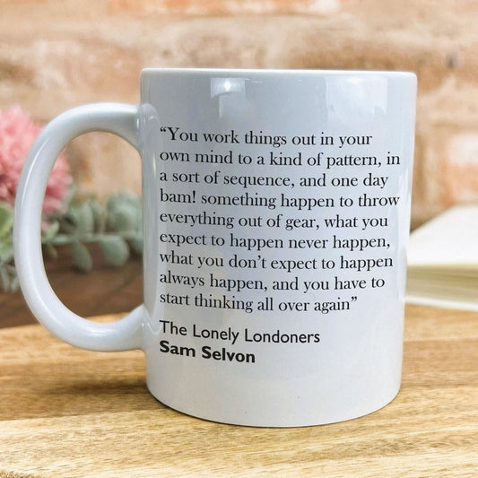 Sam Selvon Lonely Londoners Literary Quote Personalised Ceramic Mug