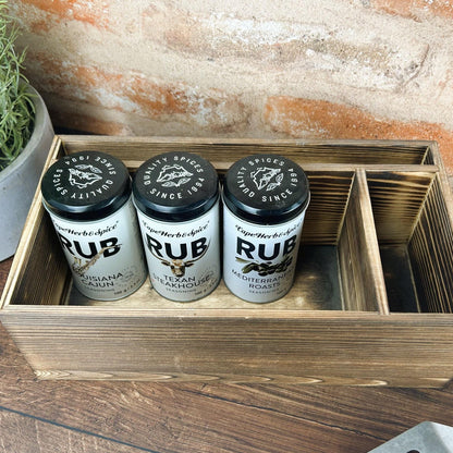 Ainsley Harriott Funny Kitchen Tidy / Caddy - Give Your Meat A Good 'Ol Rub - Cooking Gift - Present Kitchen Decor Housewarming - Christmas