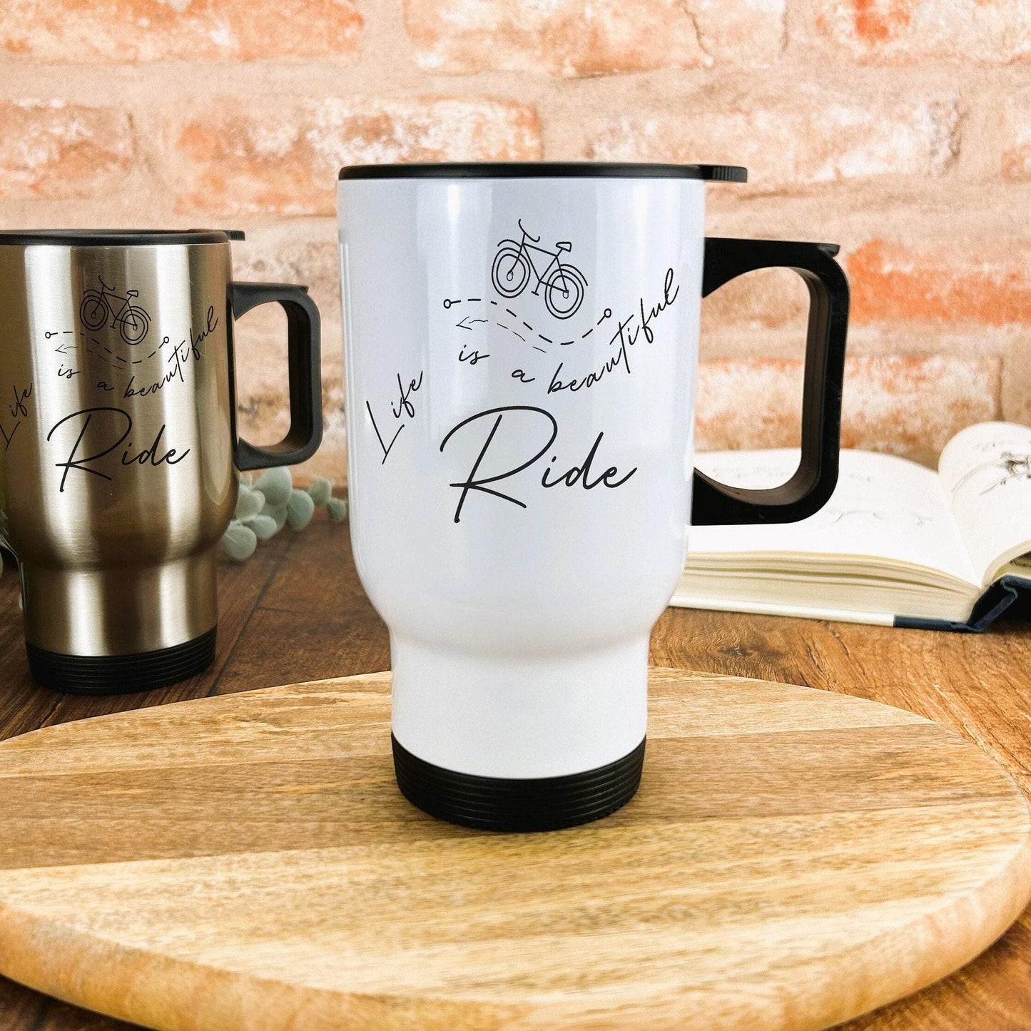 Life Is A Beautiful Ride Personalised Travel Mug