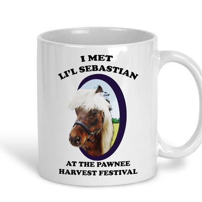 I Met Li'l Sebastian Parks and Recreation TV Show Ceramic Mug