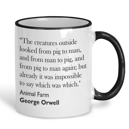 George Orwell Animal Farm Literary Quote Mug