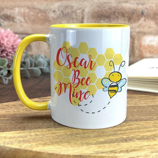 Bee Mine Honeycomb Personalised Valentine's Day Ceramic Mug