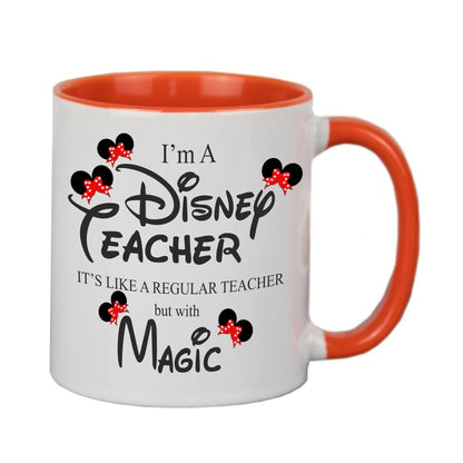 Disney Teacher With Magic Mug Personalised Message
