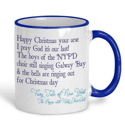 The Pogues Fairytale of New York Christmas Song Lyrics Personalised Ceramic Mug