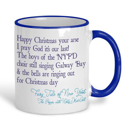 The Pogues Fairytale of New York Christmas Song Lyrics Personalised Ceramic Mug