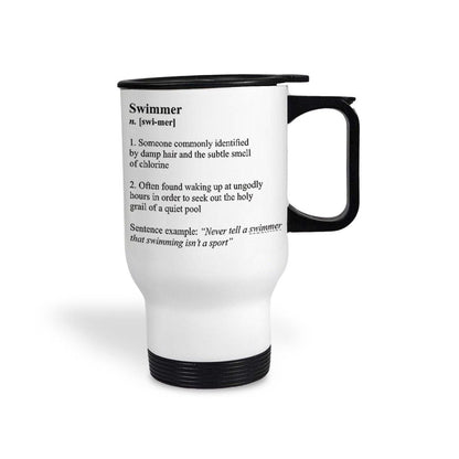 Swimmer Definition Personalised Travel Mug Swimmer Gift