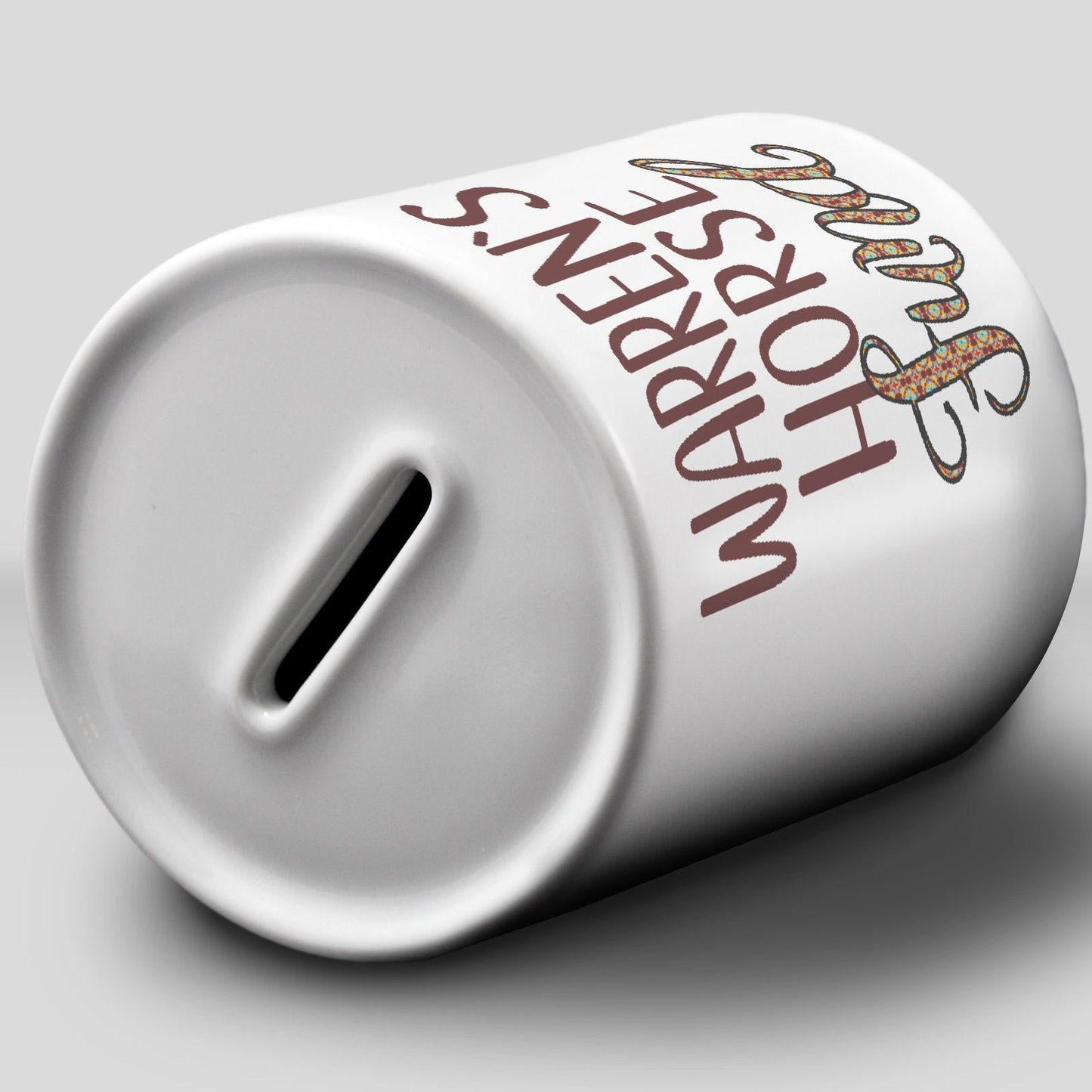 Horse Fund - Personalised Ceramic Money Box - Any Name - Horse Riding Savings