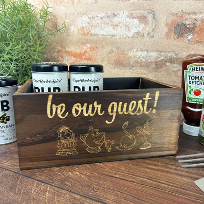 Beauty and the Beast Be Our Guest Kitchen Tidy /Caddy - Funny Cooking Gift - Present Kitchen Decor Housewarming - Disney Movie - Christmas