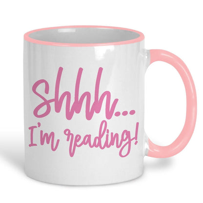 Shhh... I'm Reading Personalised Reader's Ceramic Mug