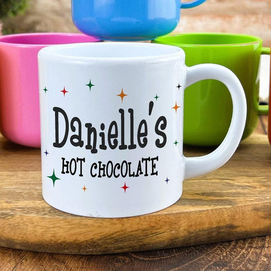 Santa Sleigh Christmas Hot Chocolate Polymer Mug Personalised Children Gift Kids Toddler 6oz Child Safe