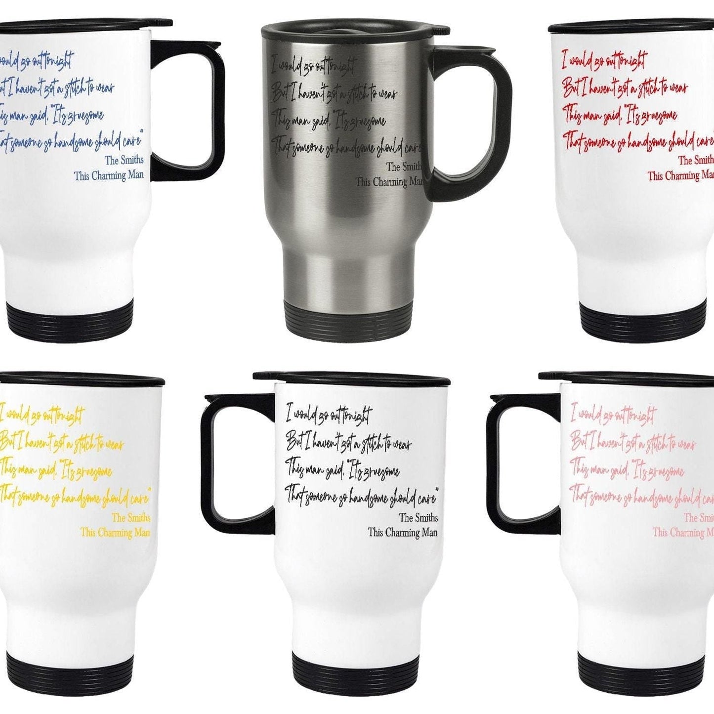 The Smiths This Charming Man Travel Mug Personalised