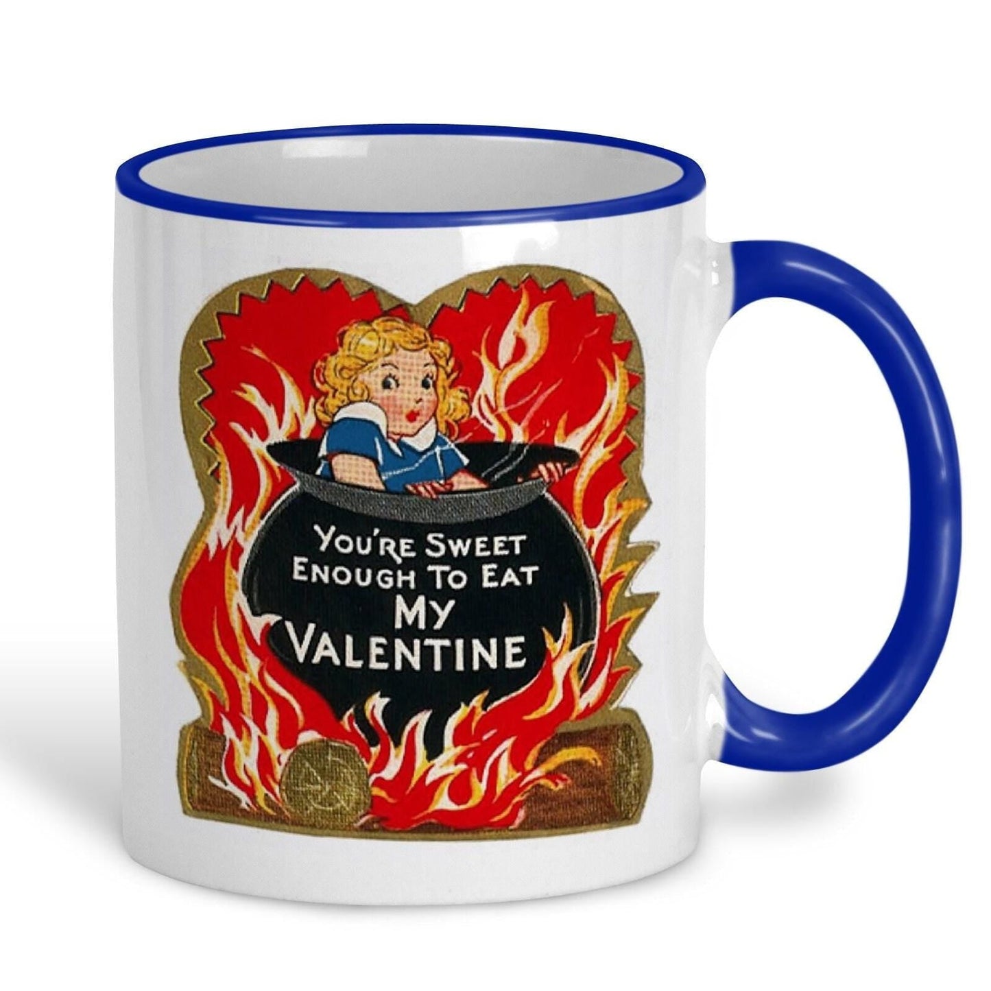 Sweet Enough To Eat Valentine's Day Mug Retro Design