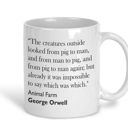 George Orwell Animal Farm Literary Quote Mug