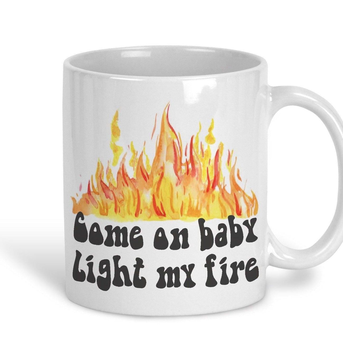 The Doors Light My Fire Music Lyrics Personalised Ceramic Mug