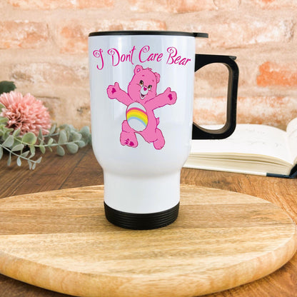Care Bear "I Don't Care Bear/ F***** Care Personalised Travel Gift Mug