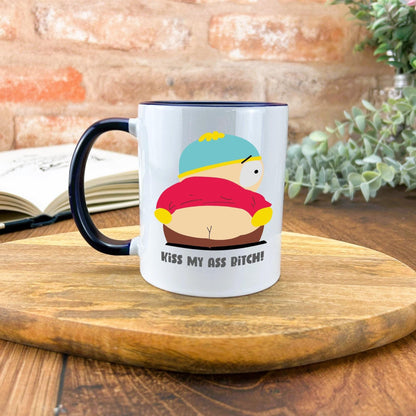 Cartman Kiss My Ass South Park Character Personalised Ceramic Gift Mug