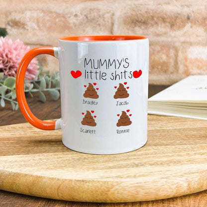 Mum Little Shits Personalised Mothers Day Ceramic Mug