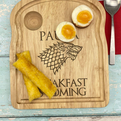 Game of Thrones Themed Egg & Soldiers Breakfast Board - Personalised Gift