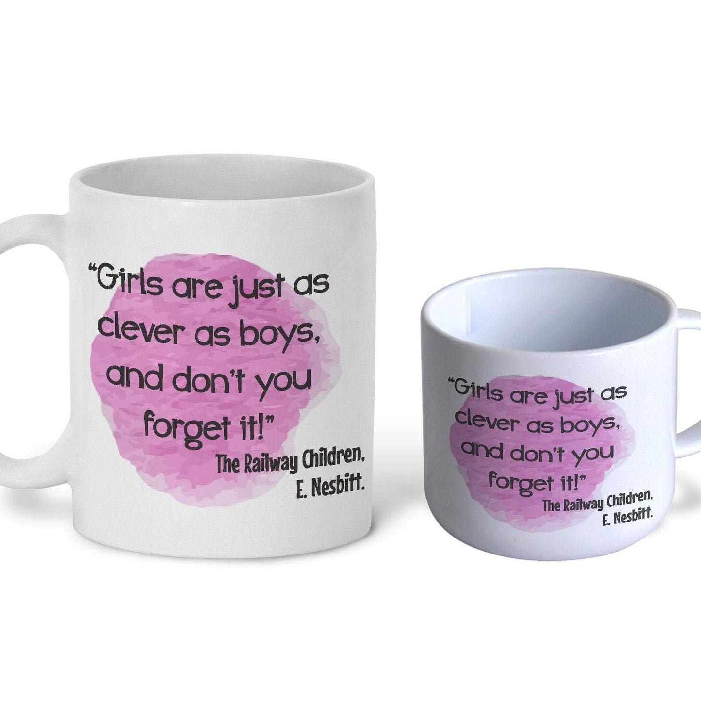 The  Railway Children Feminist Quote Literature Personalised Gift Mug Polymer First Unbreakable