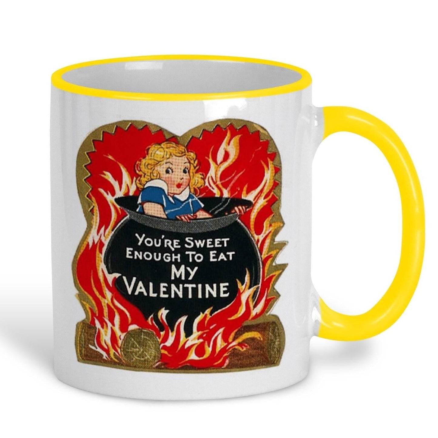 Sweet Enough To Eat Valentine's Day Mug Retro Design